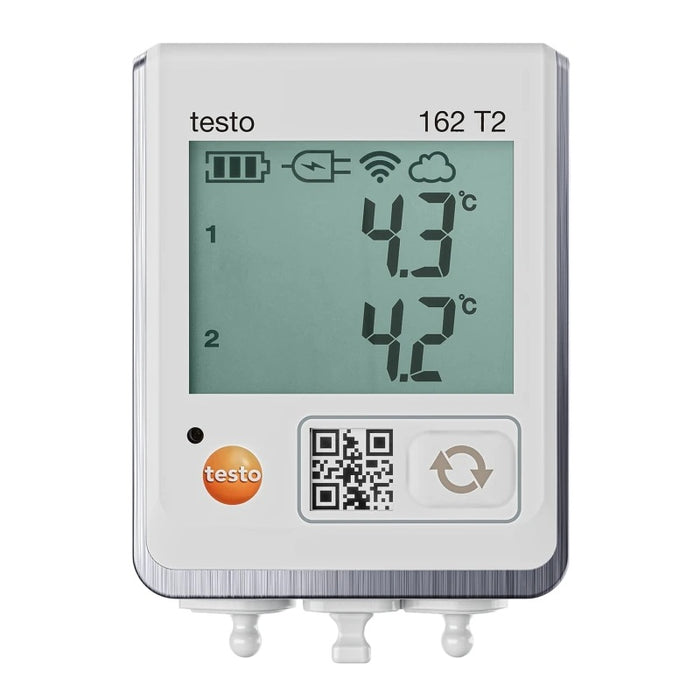Testo 162 T2 Online Data Logger with 2 Connections for NTC Temp Probes - Anaum Corporation