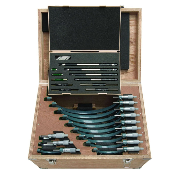 Mitutoyo 103-905-10 Outside Micrometers Set, Range 0 ~ 12" - Anaum Corporation