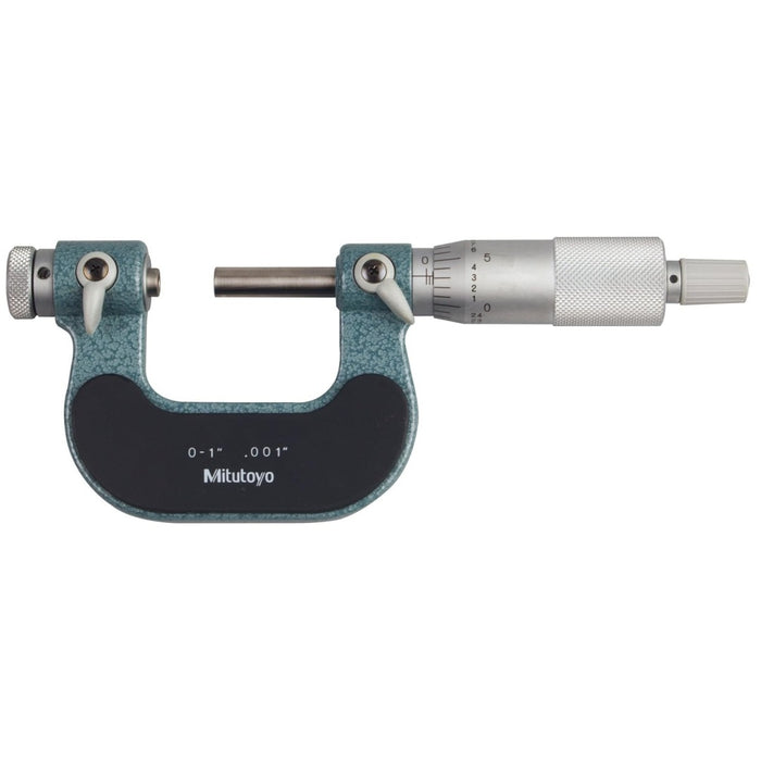 Mitutoyo 126-137 Screw Thread Micrometer, Range 0 ~ 1" - Anaum Corporation