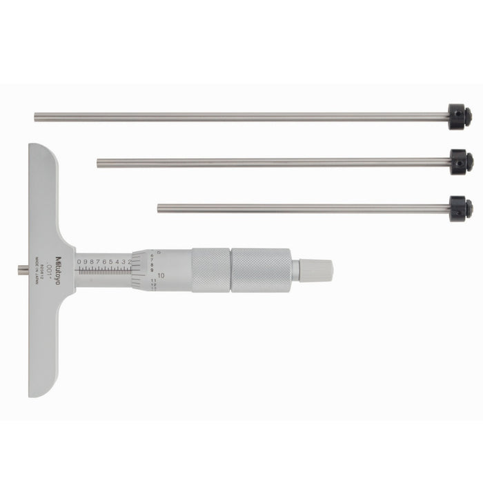 Mitutoyo 129-131 Depth Micrometer, Range 0-4" - Anaum Corporation