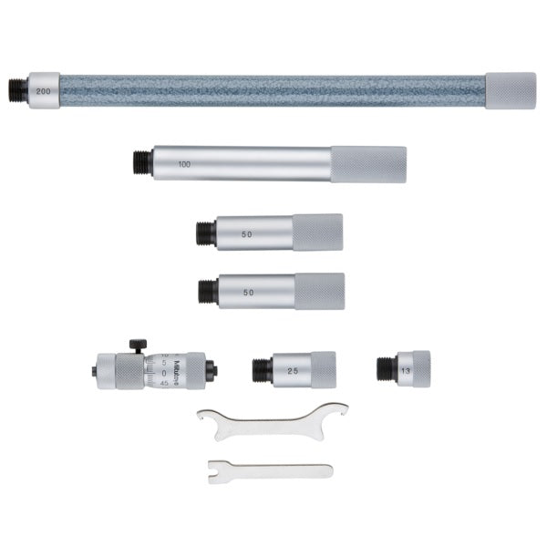 Mitutoyo 137-208 Extension Rod Type Tubular Inside Micrometer, Range 50-500mm - Anaum Corporation