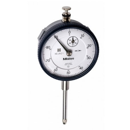 Mitutoyo 2109A-10 : Dial Indicator 1mm 0-100-0 Dial-Lug Back
