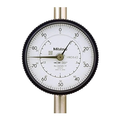 Mitutoyo 2424A-19 Dial Indicator With Lug Back, Range 0-2″ - Anaum Corporation