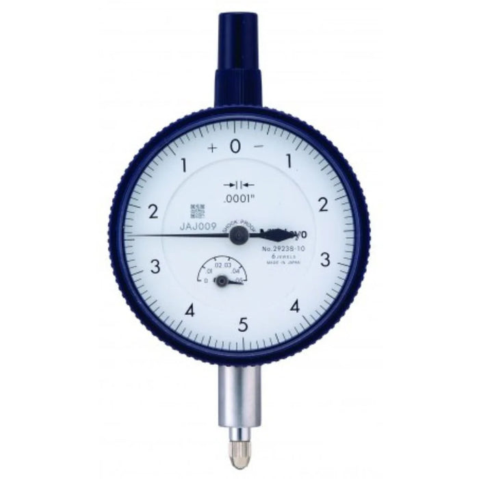 Mitutoyo 2923AB-10 Dial Indicator Standard Type, Range: 0-0.05″, Flat Back - Anaum Corporation