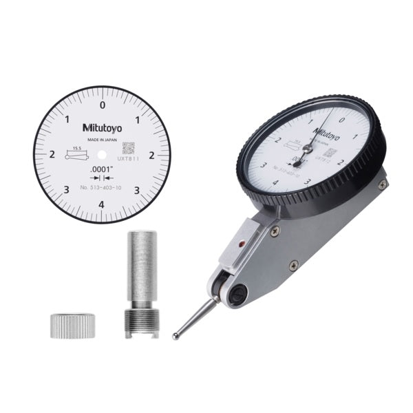 Mitutoyo 513-403-10E Horizontal Dial Test Indicator, Range 0-0.8" - Anaum Corporation