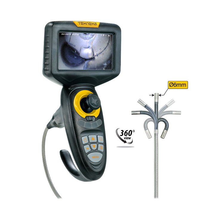 Tekneka AT360-02 Articulating Inspection Camera (360°), Cable Length 2 Meter - Anaum Corporation