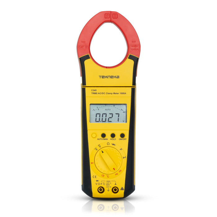 Tekneka C345 TRMS AC/DC Clamp Meter 1000A - Anaum Corporation