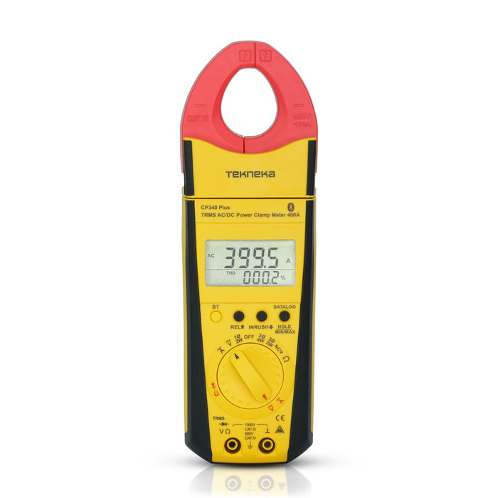 Tekneka CP340 Plus TRMS AC/DC Power Clamp Meter 400A - Anaum Corporation