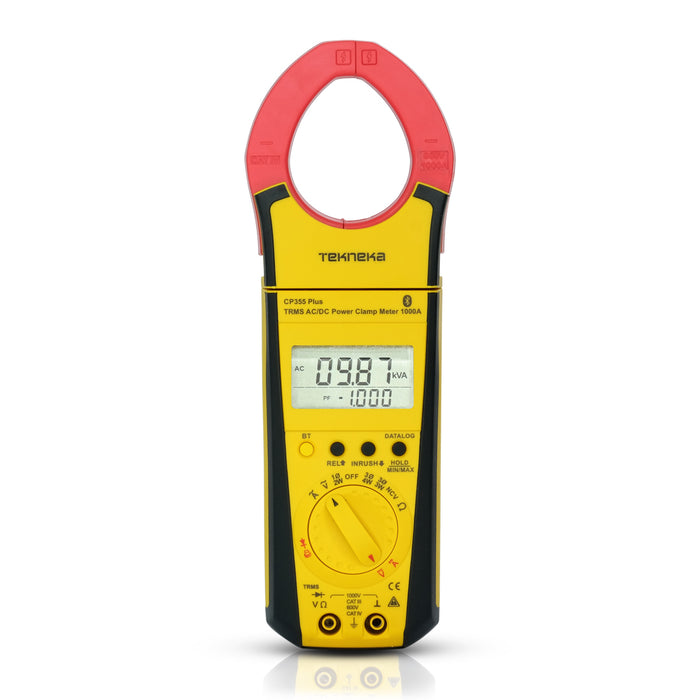 Tekneka CP355 Plus TRMS AC/DC Power Clamp Meter 1000A - Anaum Corporation