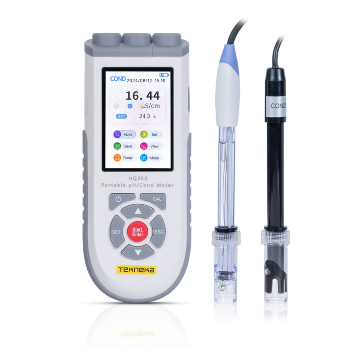 Tekneka HQ350 Portable pH/Conductivity Meter Kit - Anaum Corporation