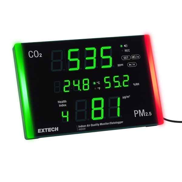 Extech IAQ320 Indoor Air Quality Monitor and Datalogger with PM2.5 - Anaum Corporation