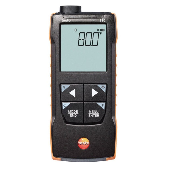 Testo 110 NTC And Pt100 Temperature Measuring Instrument With App Connection - Anaum Corporation