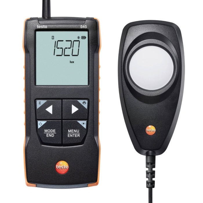 Testo 545 Digital Lux Meter With App Connection - Anaum Corporation