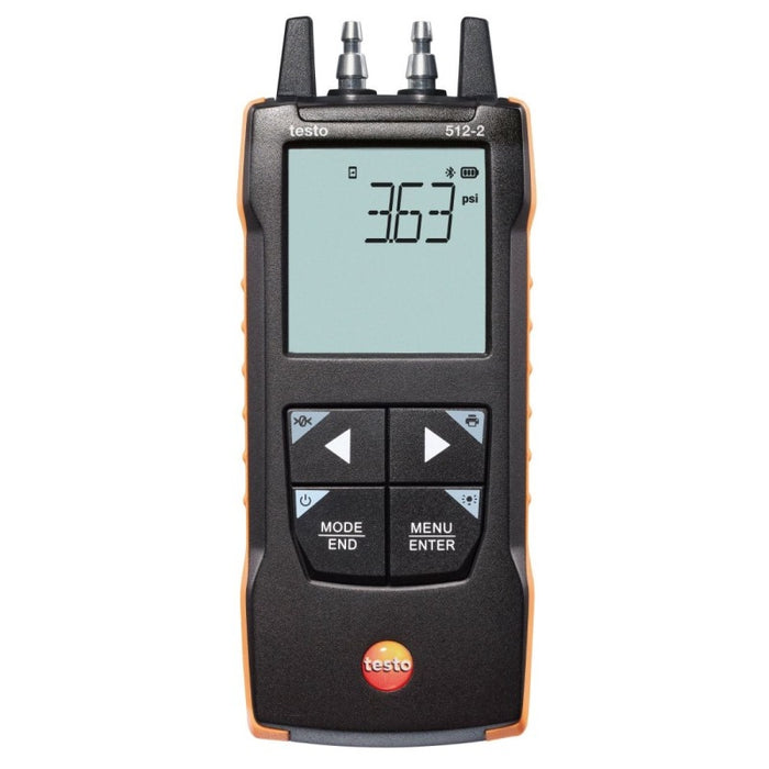 Testo 512-2 Digital Differential Pressure Measuring Instrument With App Connection - Anaum Corporation
