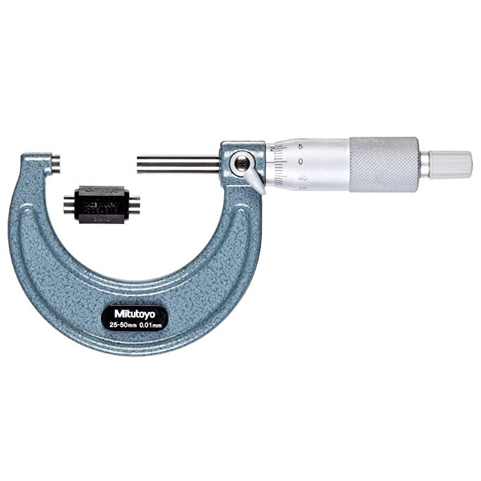 Mitutoyo 103-130 Outside Micrometer, Range 25-50mm - Anaum Corporation