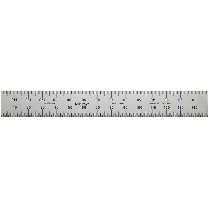 Mitutoyo 182-111 Wide Rigid Rule, Size 150mm - Anaum Corporation