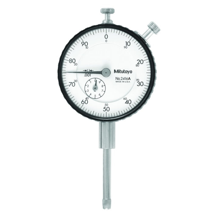 Mitutoyo 2416A Dial Indicator With Lug Back, Range 0-1" - Anaum Corporation