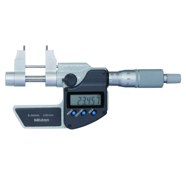 Mitutoyo 345-250-30 Digital Caliper-Type Inside Micrometer, Range: 5-30mm - Anaum Corporation