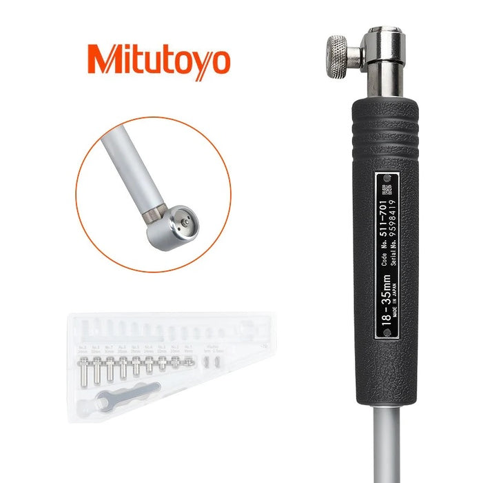 Mitutoyo 511-701 Standard Dial Bore Gauge, Range 18-35mm (Without Dial Gauge) - Anaum Corporation