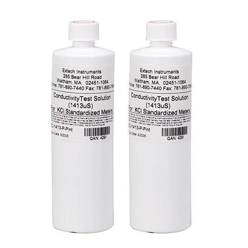 Extech EC-1413-P: 1413µS Conductivity Standard (2 Bottles) - anaum.ca