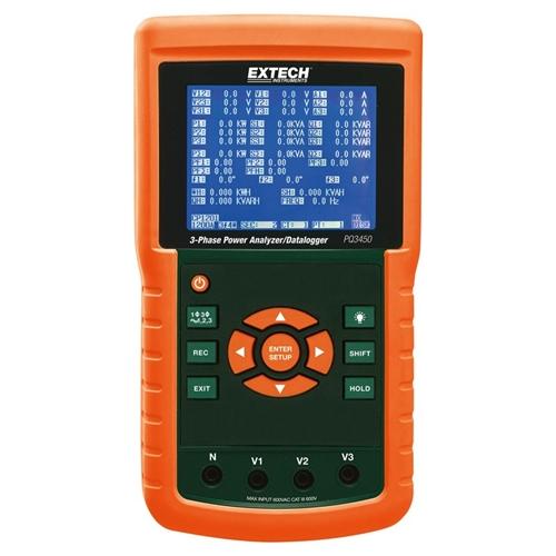 Extech PQ3450: 1200A 3-Phase Power Analyzer/Datalogger - anaum.ca