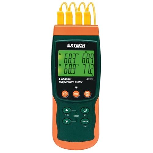 Extech SDL200: 4-Channel Datalogging Thermometer - anaum.ca