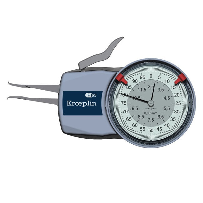 Kroeplin H102 Mechanical Internal Measuring Gauge, Range 2.5-12.5mm - Anaum Corporation