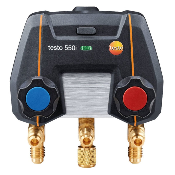 Testo 550i - App-Controlled Digital Manifold with Bluetooth and 2-way Valve Block