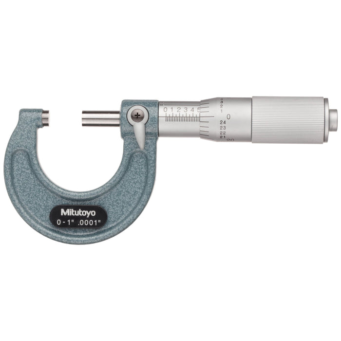 Mitutoyo 103-135 Outside Micrometer with friction thimble, Range: 0-1", 0.0001"