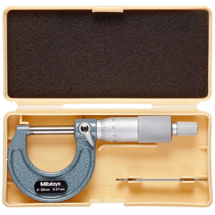 Mitutoyo 103-137 Outside Micrometer, Range 0-25mm