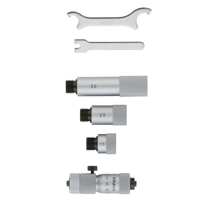 Mitutoyo 137-206 Extension Rod Type Tubular Inside Micrometer, Range 50-150mm