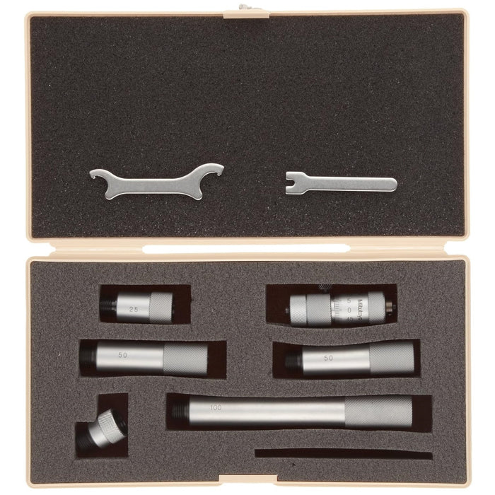 Mitutoyo 137-207 Extension Rod Type Tubular Inside Micrometer, Range 50-300mm