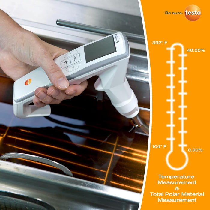 Testo 270-KIT Cooking Oil Tester, 0-40%TPM