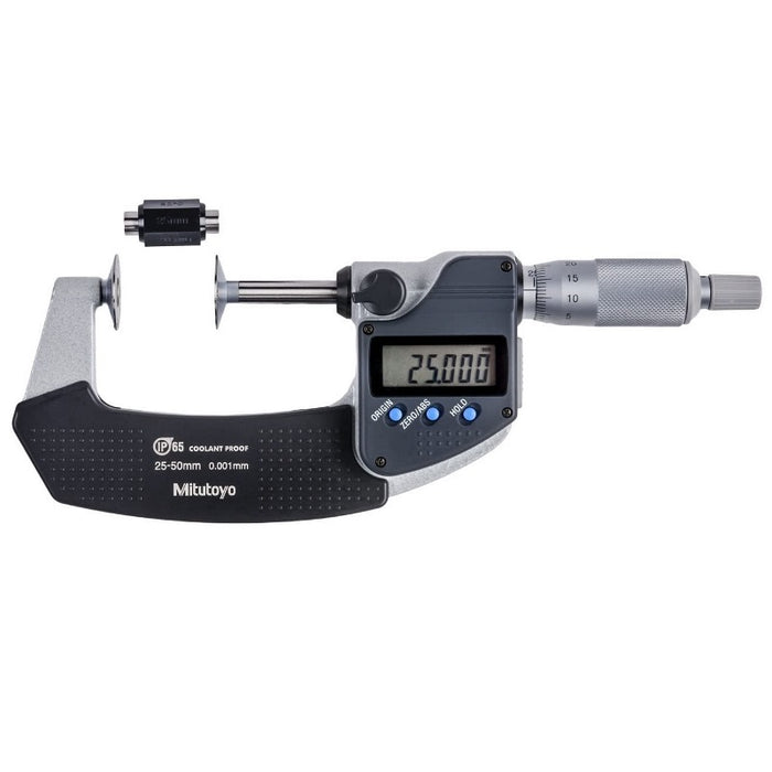 Mitutoyo 323-251-30 Digimatic Disk Micrometer, Range 25 ~ 50mm