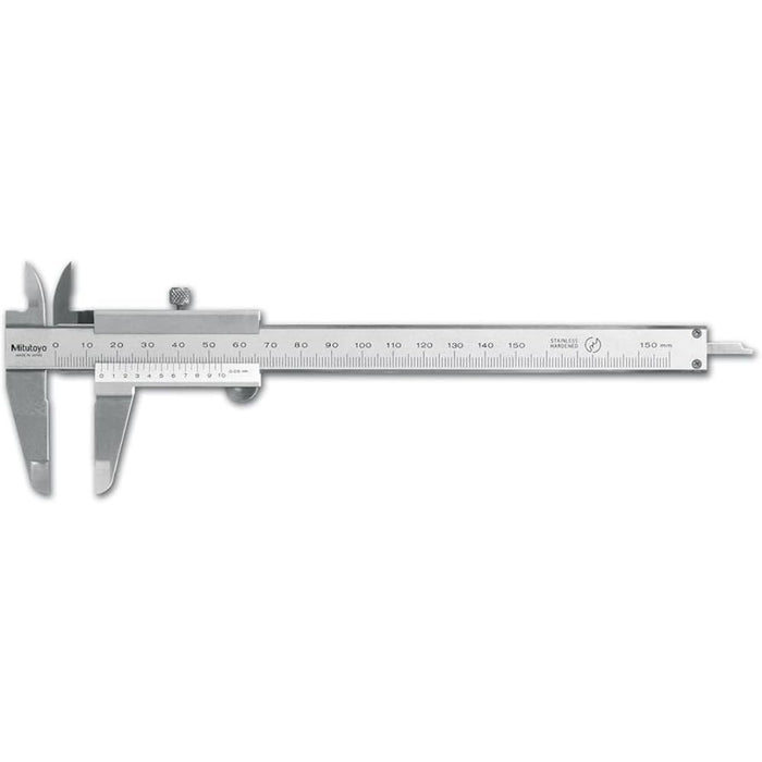 Mitutoyo 531-101 Vernier Caliper With Thumb Clamp, Range: 0-150mm