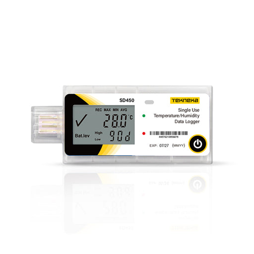 Tekneka SD450 Single Use Temp/Humidity Data Logger - Anaum Corporation