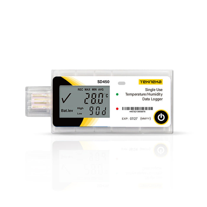Tekneka SD450 Single Use Temp/Humidity Data Logger - Anaum Corporation