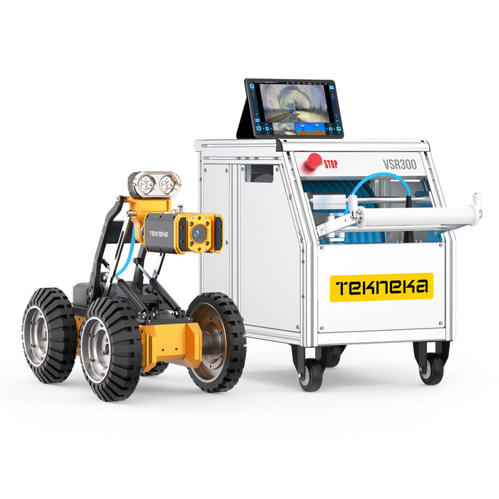 Tekneka VSR300 Pipe Inspection Video Scope Robot, 300 Meter Cable Length