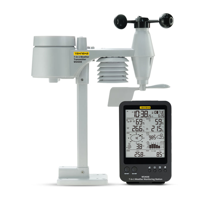 Tekneka WS400E 7-In-1 Weather Monitoring Station, 868 MHz