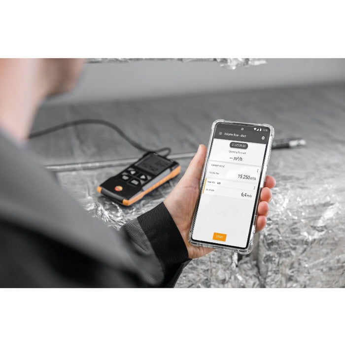 Testo 416 Digital 16mm Vane Anemometer With App Connection