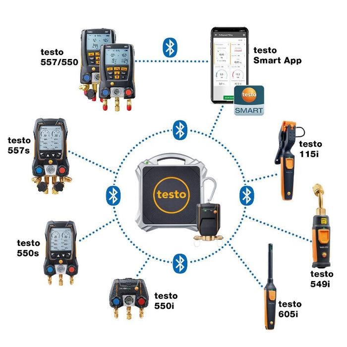 Testo 560i Kit Digital Refrigerant Scale And Intelligent Valve With Bluetooth