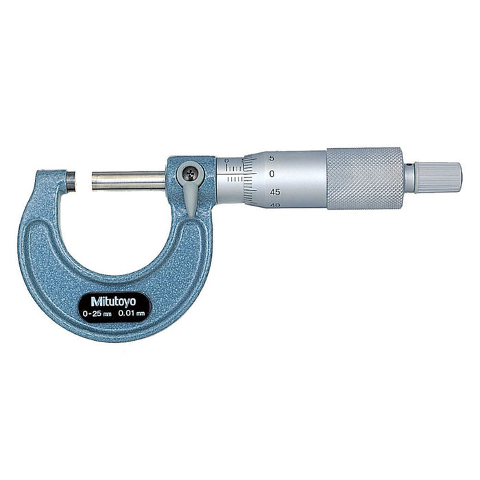 Mitutoyo 103-129 Outside Micrometer, Range 0-25mm