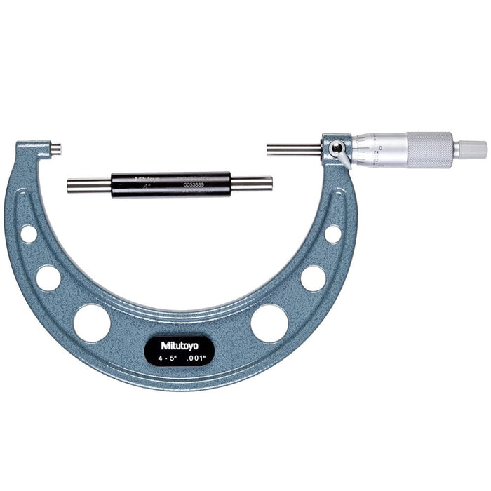 Mitutoyo 103-181 : Outside Micrometer with Ratchet Stop, Range 4-5 inch - anaum.ca