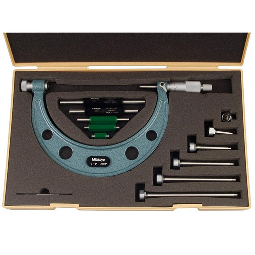 Mitutoyo 104-137 : Outside Micrometer Range 0-6",  0.001" - anaum.ca