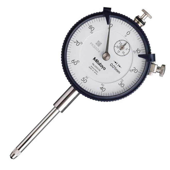 Mitutoyo 2052A: Dial Indicator, 30mm 0-100 Dial-Lug Back W/ Damper