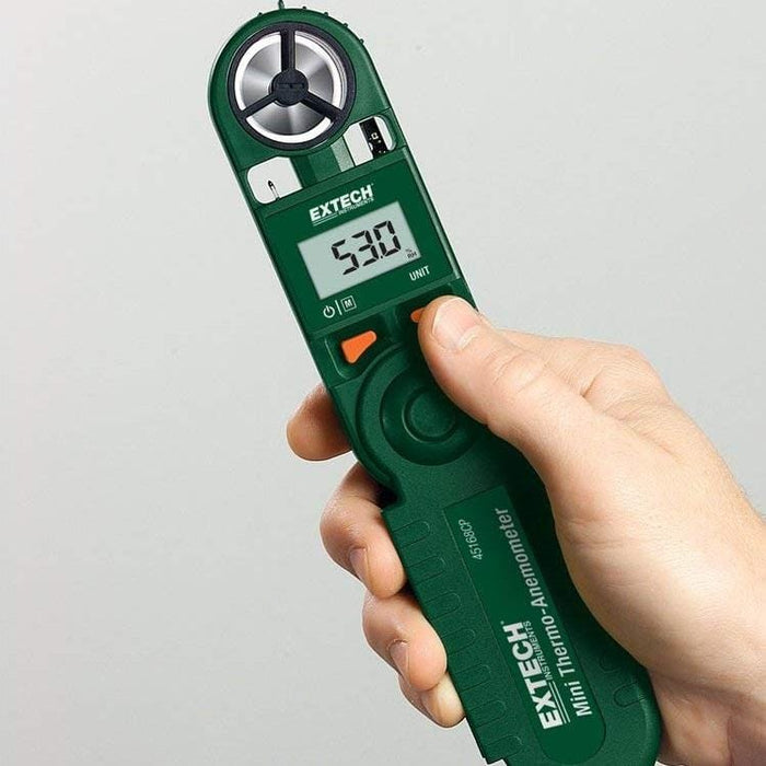 Extech 45168CP: Mini Thermo-Anemometer with Built-in Compass - Anaum - Test and Measurement