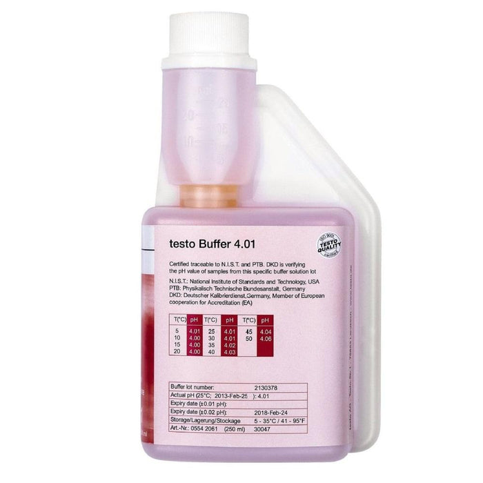 Testo pH buffer solution 4.01 - anaum.ca