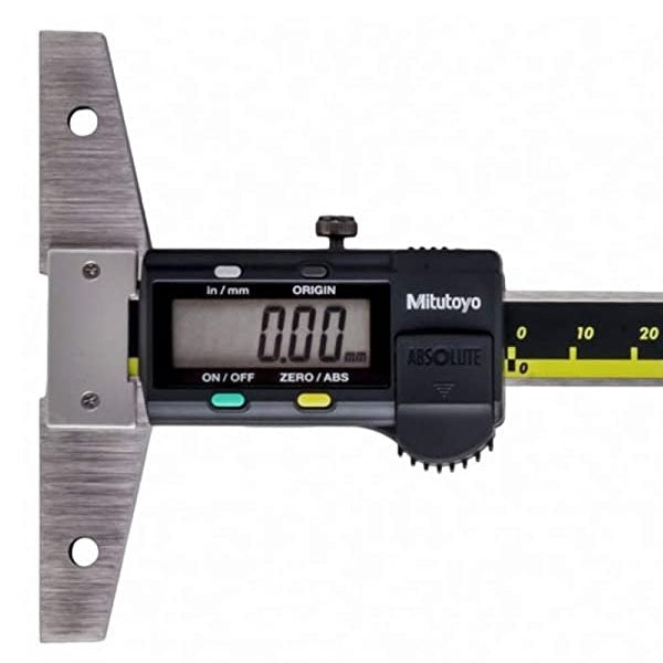 Mitutoyo 571-211-30 Absolute Digimatic Depth Gauge, Range 0-6"/0-150mm