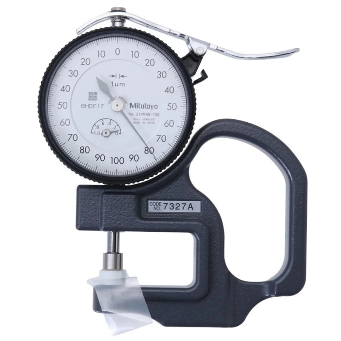 Mitutoyo 7327A Dial Thickness Gauge, Range 0-1mm