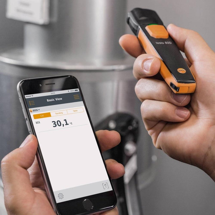 Testo 805 i : Infrared Thermometer with Smartphone Operation - anaum.ca